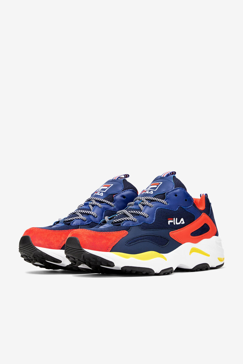 Navy / Blue / Red Men's Fila Ray Tracer Walking Shoes | dcpTeR61jDT