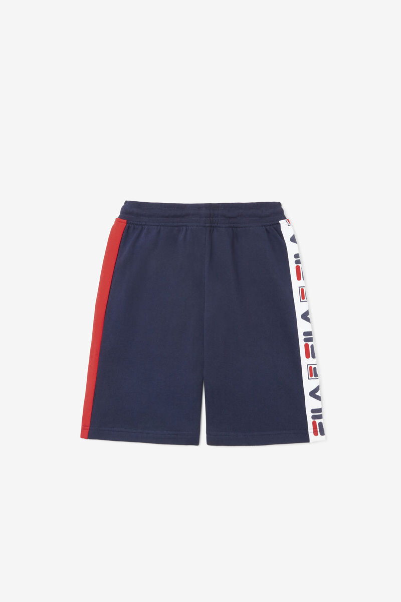 Navy Kids' Fila Logo Short Shorts | scLYT4tFqbi