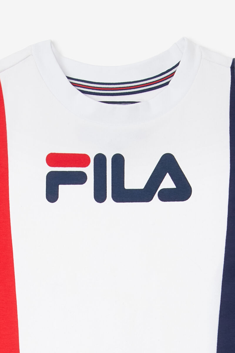 Navy Kids' Fila T-shirt Dress Dresses | 7W6h7PDYRjh