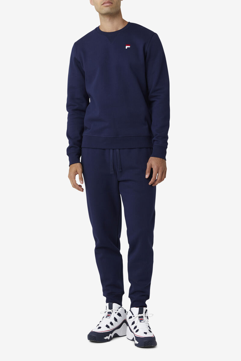 Navy Men's Fila Chardon Jogger Pants | CVkYnQRhLbZ