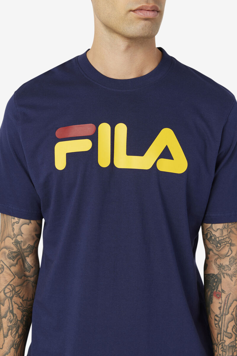 Navy Men's Fila Eagle T Shirts | JW7PtHxsYKs