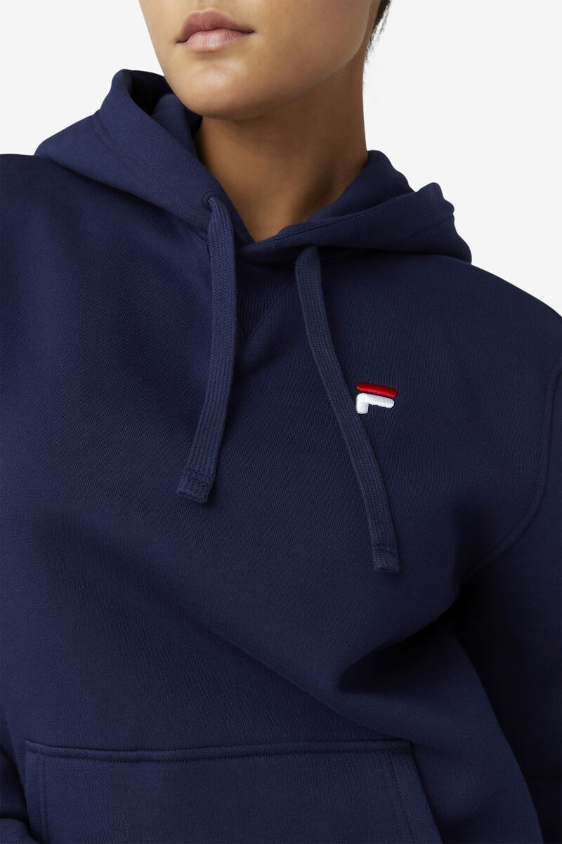 Navy Men's Fila Godfrey Hoodie Hoodies | AxkhW2Xua9d