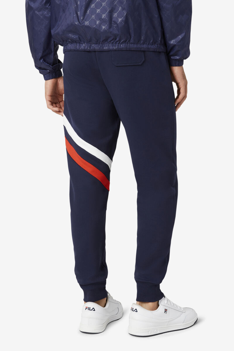 Navy Men's Fila Indie Jogger Pants | l3dAtXsg2qm