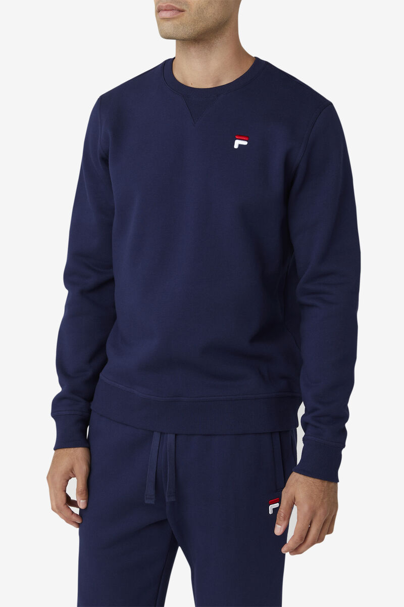 Navy Men's Fila Kieve Sweatshirt Sweatshirts | 8aLaBHh4Xvp