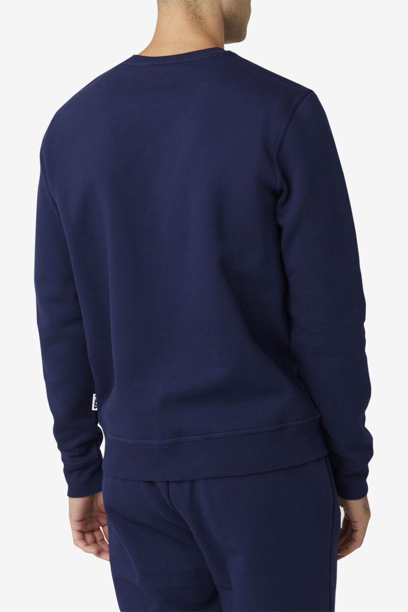 Navy Men's Fila Kieve Sweatshirt Sweatshirts | 8aLaBHh4Xvp