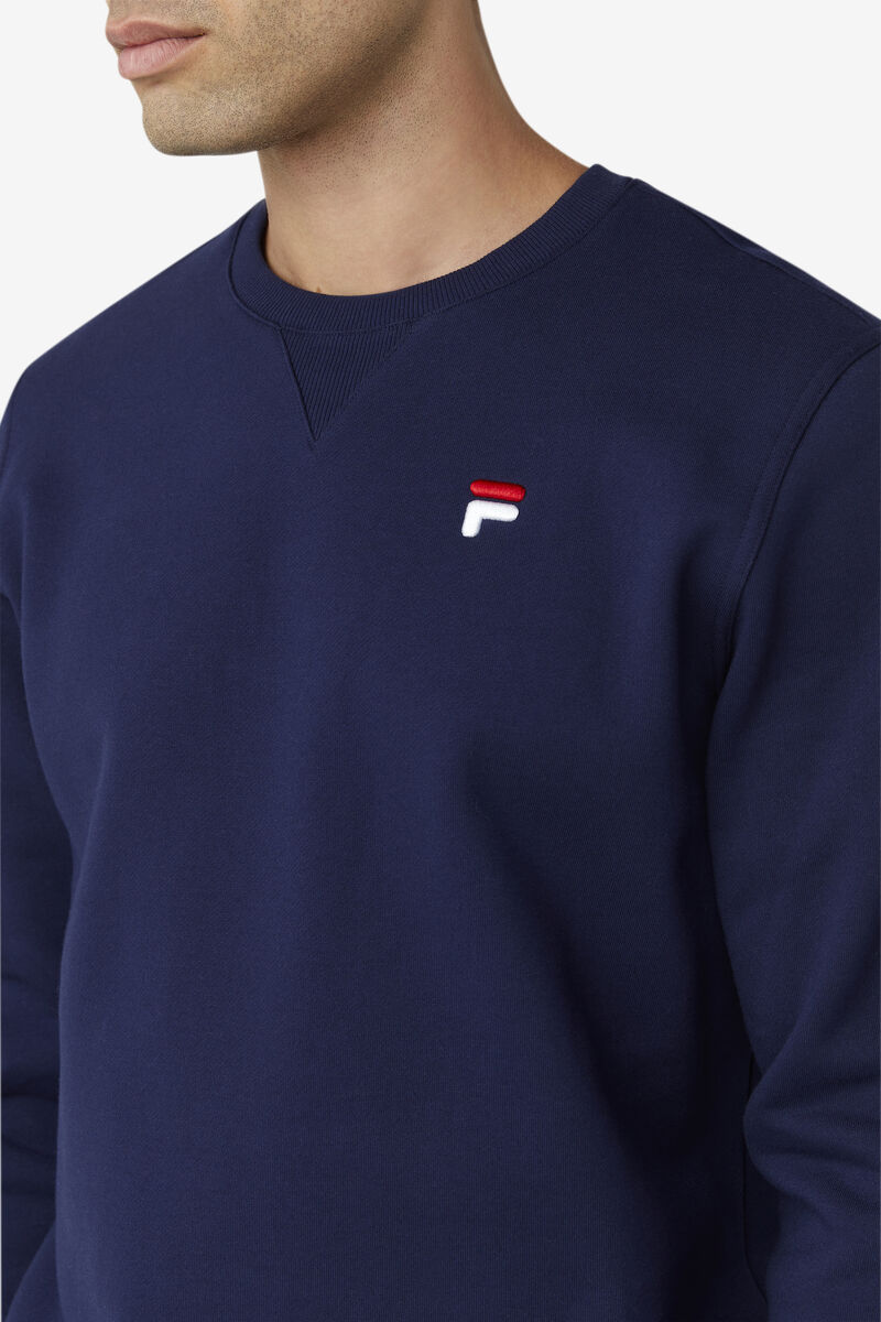 Navy Men's Fila Kieve Sweatshirt Sweatshirts | 8aLaBHh4Xvp