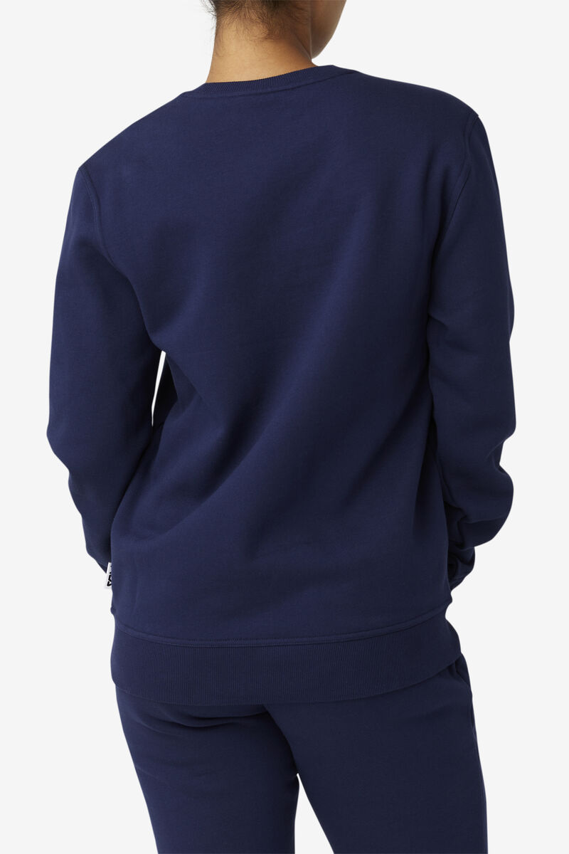 Navy Men's Fila Kieve Sweatshirt Sweatshirts | 8aLaBHh4Xvp