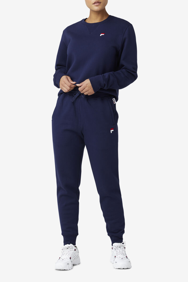 Navy Men's Fila Kieve Sweatshirt Sweatshirts | 8aLaBHh4Xvp