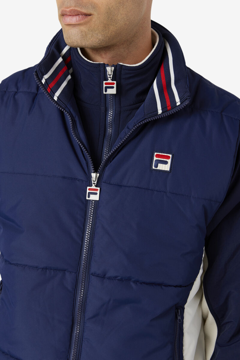 Navy Men's Fila Matias Vest Outerwear | Vt5RxpiuDDl