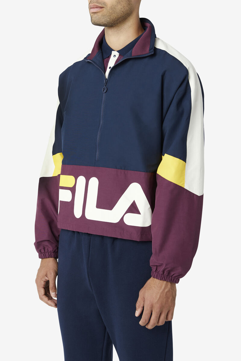 Navy Men's Fila Reid Track Jacket Tracksuits | mcWpMEsMG3a