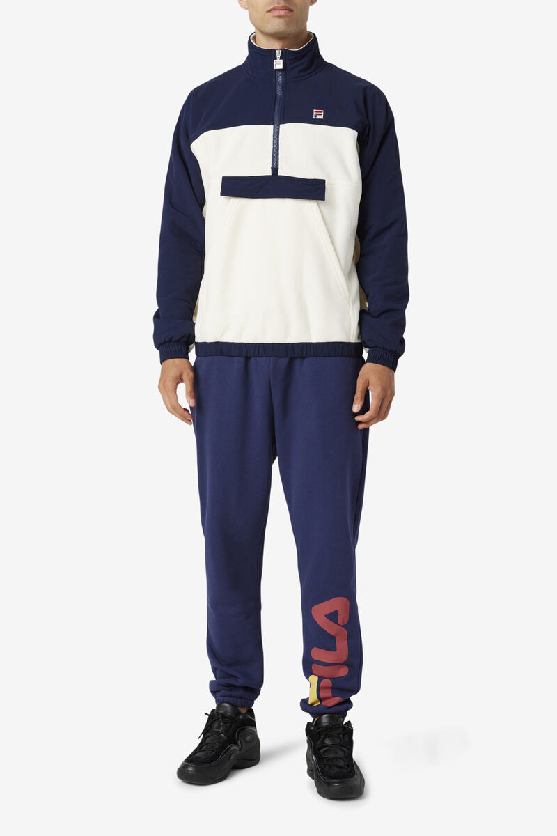 Navy Men's Fila Sunday Jogger Pants | HciWg2FnTBl