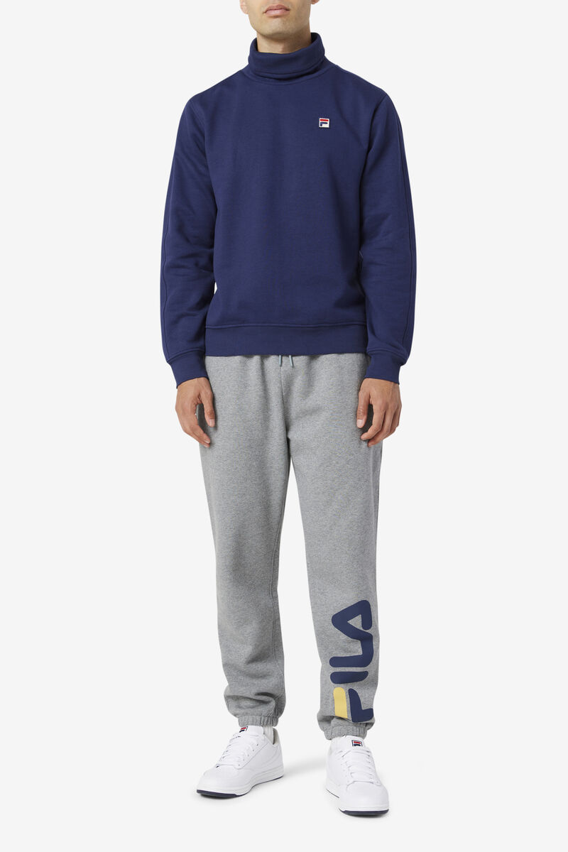 Navy Men's Fila Sunday Jogger Pants | WauVjAPhiQm