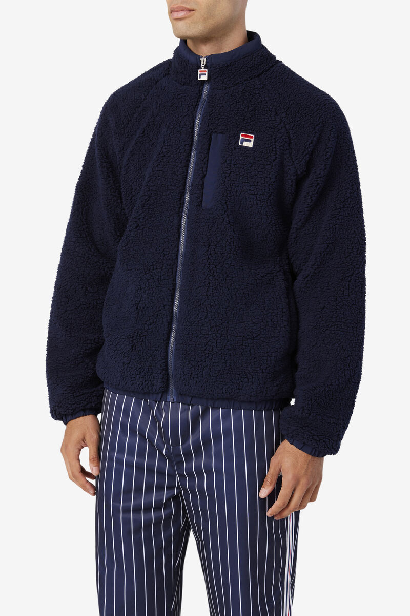 Navy Men's Fila Yuri Jacket Outerwear | Vtlorfd3aSB