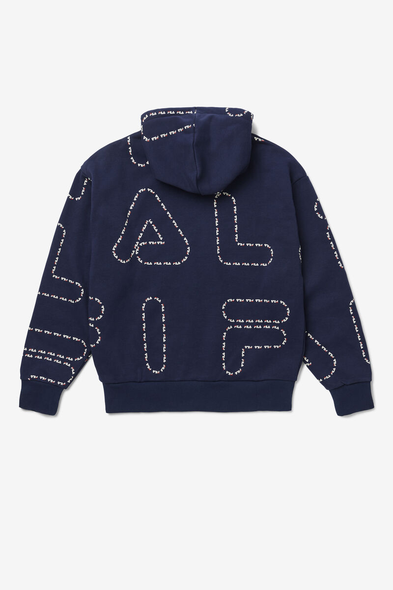 Navy / Navy Men's Fila Bedford Hoodie Hoodies | iBSGJt9GEhE