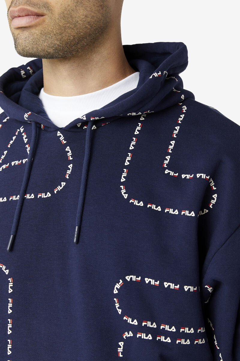 Navy / Navy Men's Fila Bedford Hoodie Hoodies | noPd1ZlBWRF