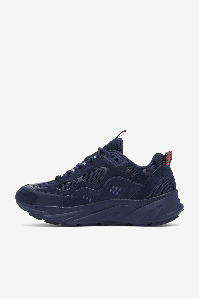 Navy / Navy / Navy Men's Fila Trigate Navy Suede Chunky Trainers X Brooks Brothers | Fila Trainers |