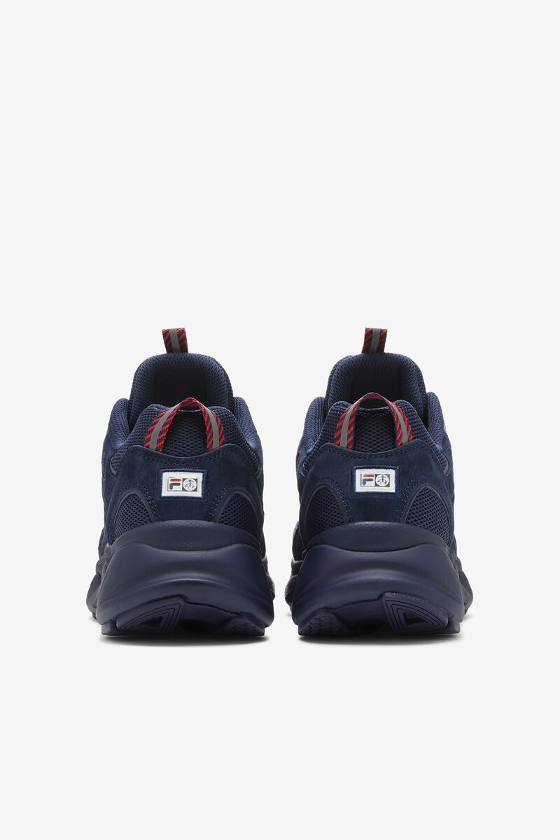 Navy / Navy / Navy Men's Fila Trigate Navy Suede Chunky Trainers X Brooks Brothers | Fila Trainers |