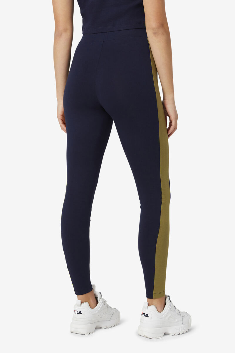 Navy / Olive Women's Fila Riviera Legging Leggings | rVioHYvRy8L