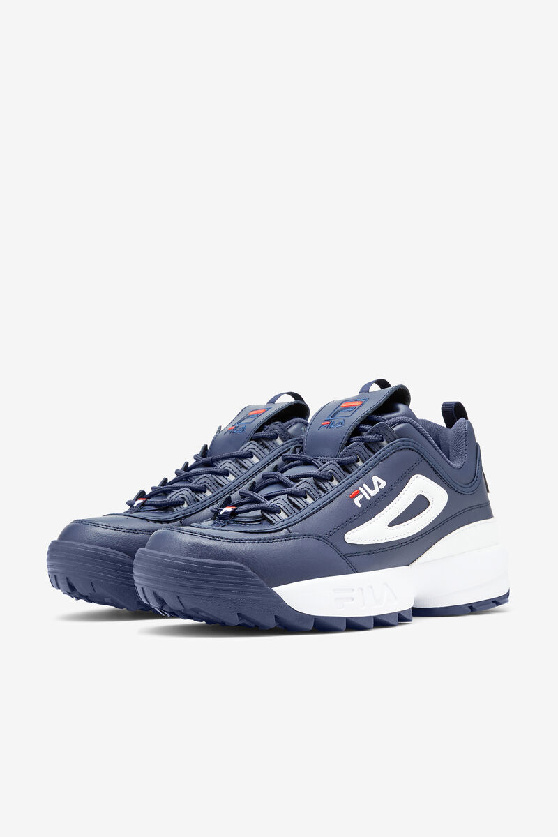 Navy / Red / White Men's Fila Disruptor 2 Premium Platform Shoes | NsaRY6rIinV