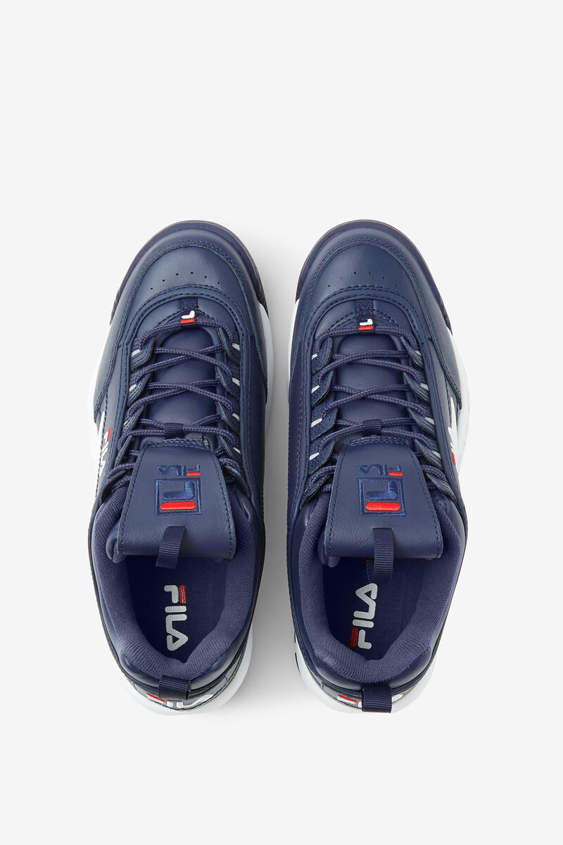 Navy / Red / White Men's Fila Disruptor 2 Premium Platform Shoes | NsaRY6rIinV