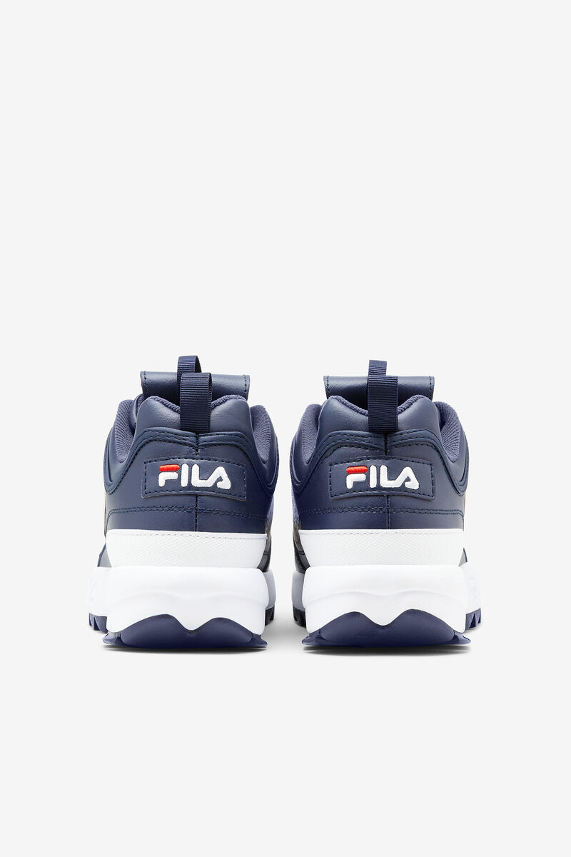 Navy / Red / White Men's Fila Disruptor 2 Premium Platform Shoes | NsaRY6rIinV