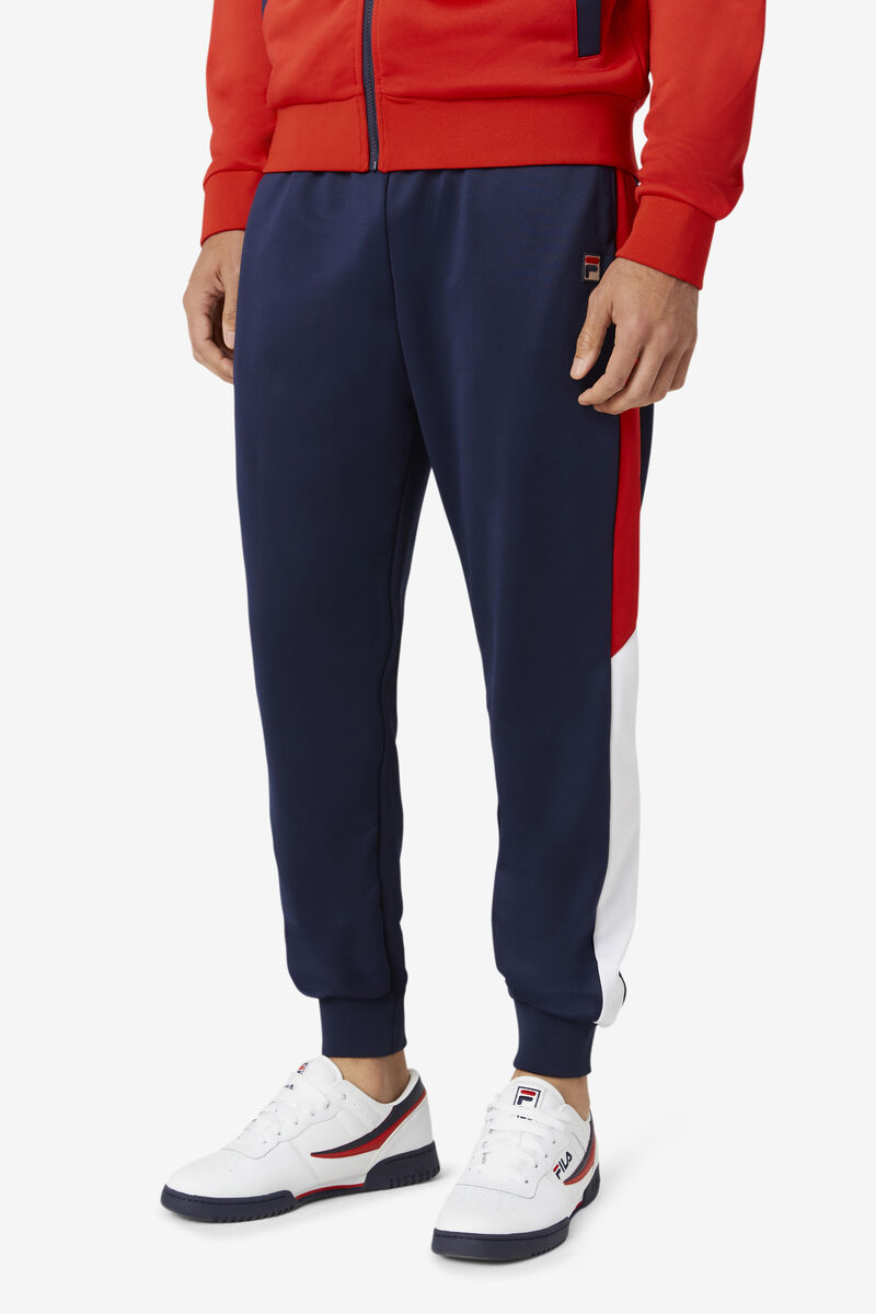 Navy / Red / White Men's Fila Grady Jogger Pants | pGOCRNTmZzH