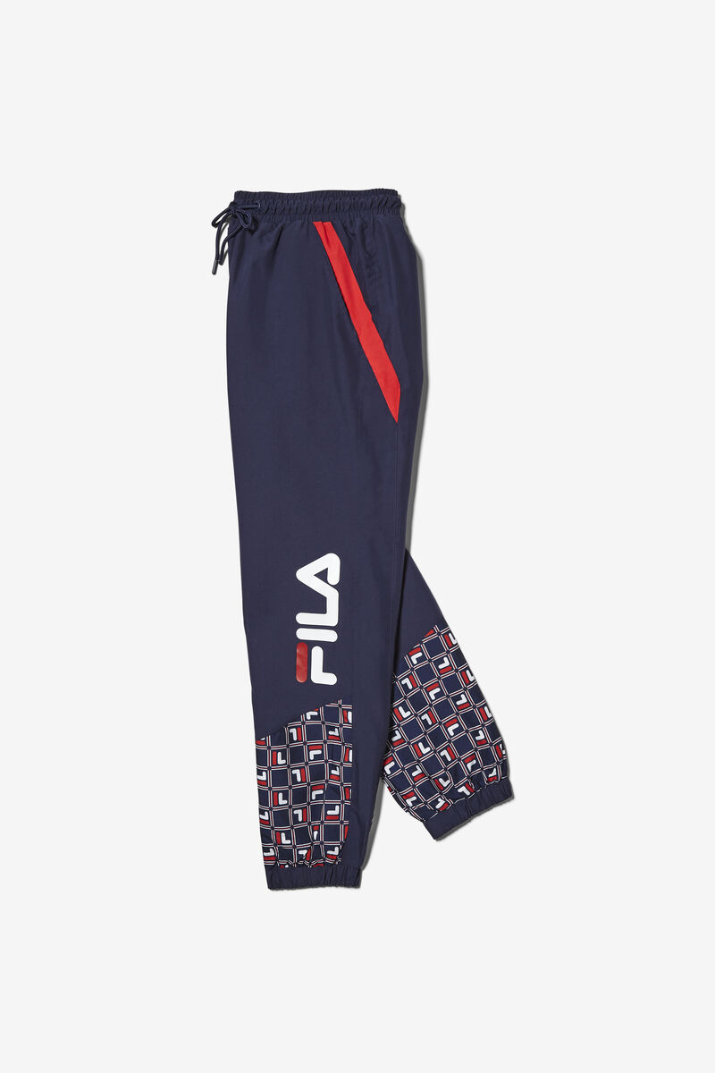 Navy / Red / White Men's Fila Van Sant Pant Pants | HwmlNiRLBH4