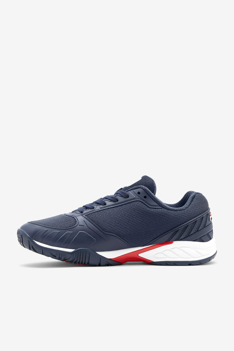 Navy / Red / White Men's Fila Volley Zone Sport Shoes | xLlcyzOSpSp