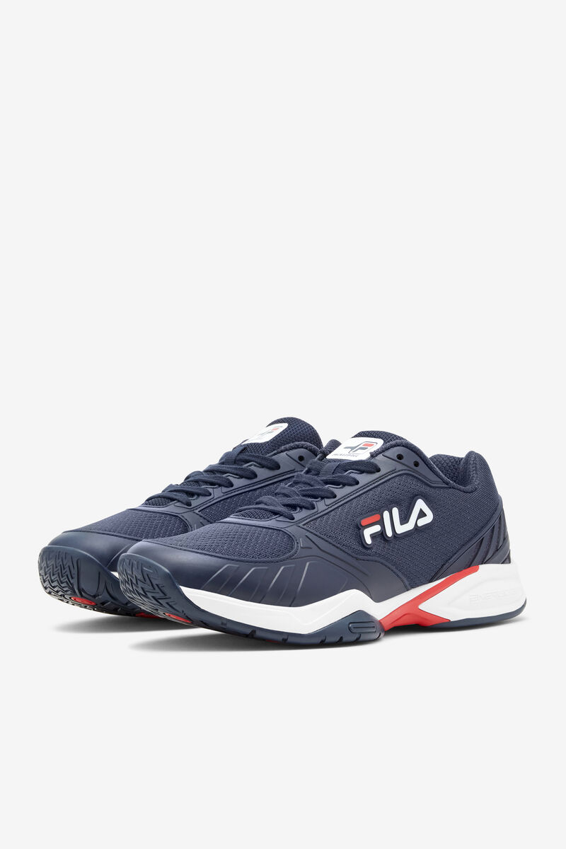 Navy / Red / White Men's Fila Volley Zone Sport Shoes | xLlcyzOSpSp