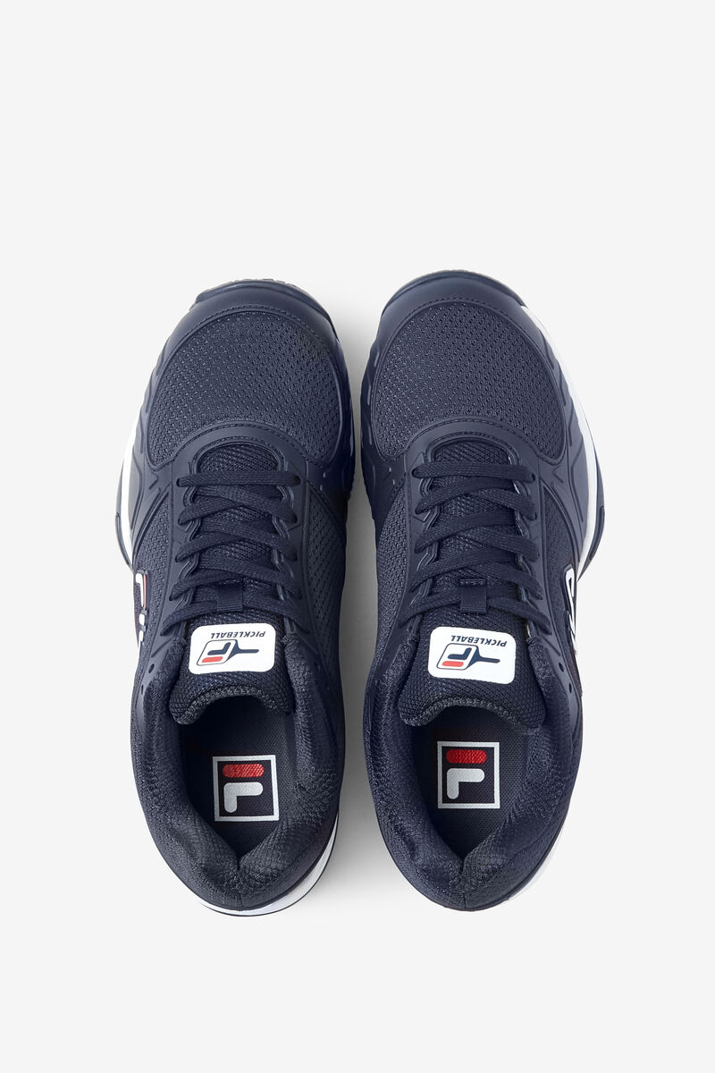 Navy / Red / White Men's Fila Volley Zone Sport Shoes | xLlcyzOSpSp