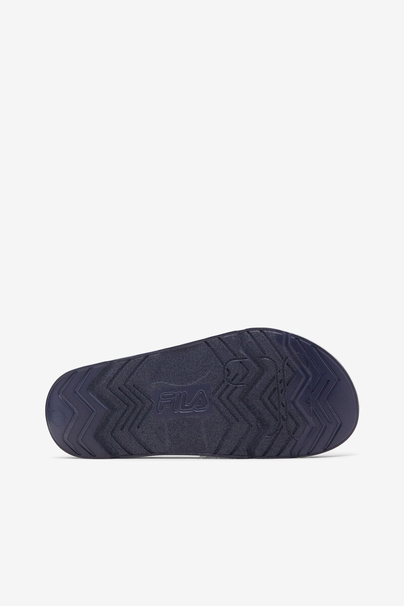 Navy / Red Women's Fila Furry Drifter Collegiate Sandals | tSi13MceZID