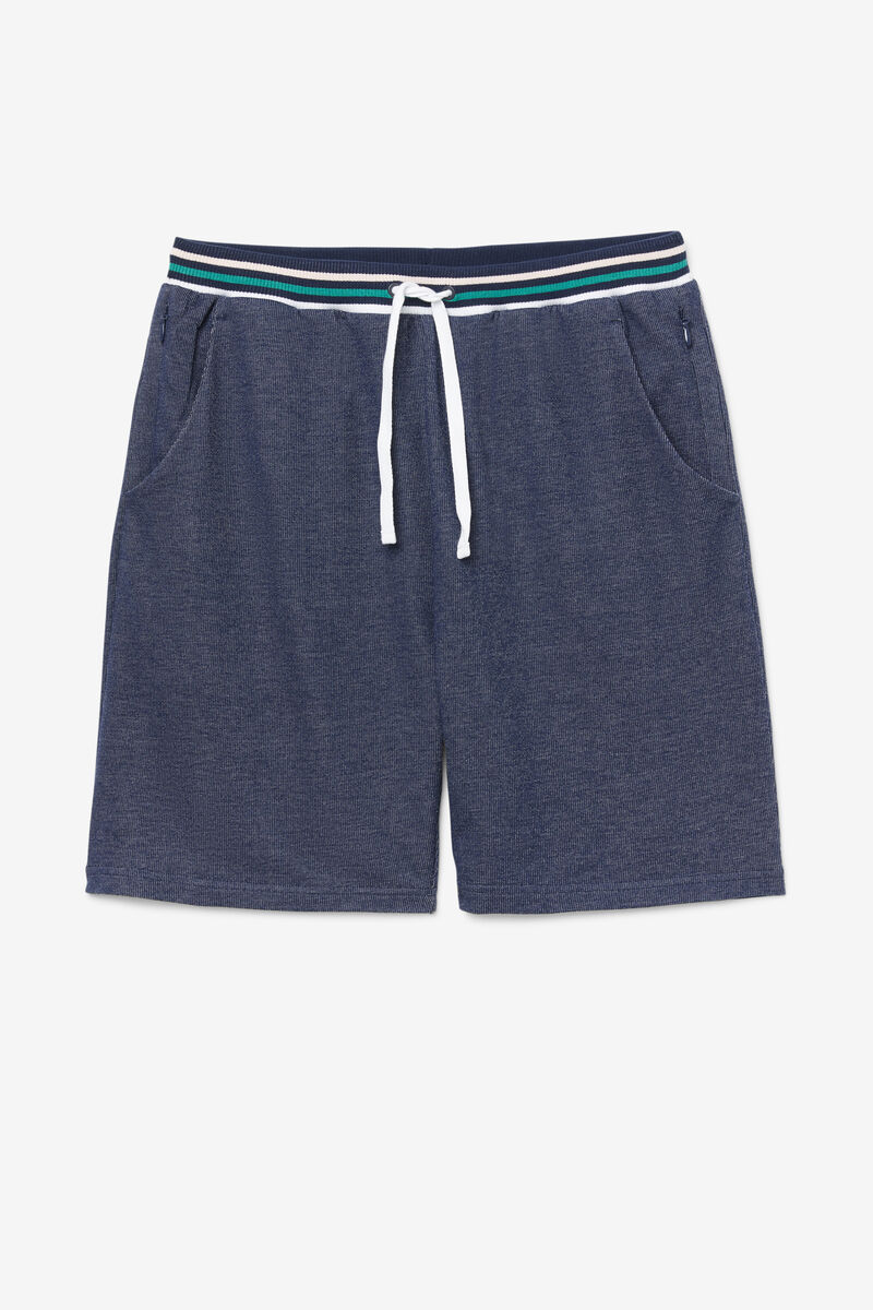 Navy / White / Green Men\'s Fila Foracker Short Shorts | hOswMaVqjYM