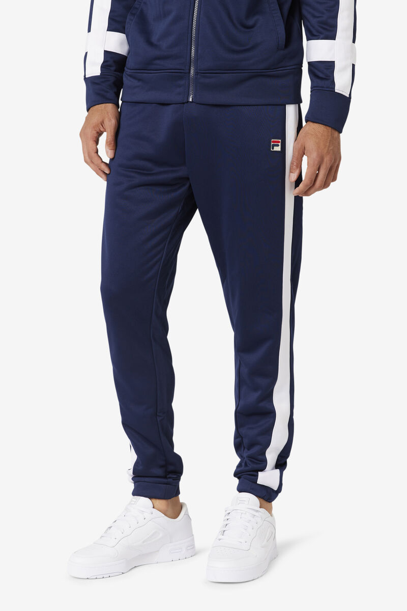 Navy / White Men's Fila Renzo Pant Pants | KZ45DF9h8La