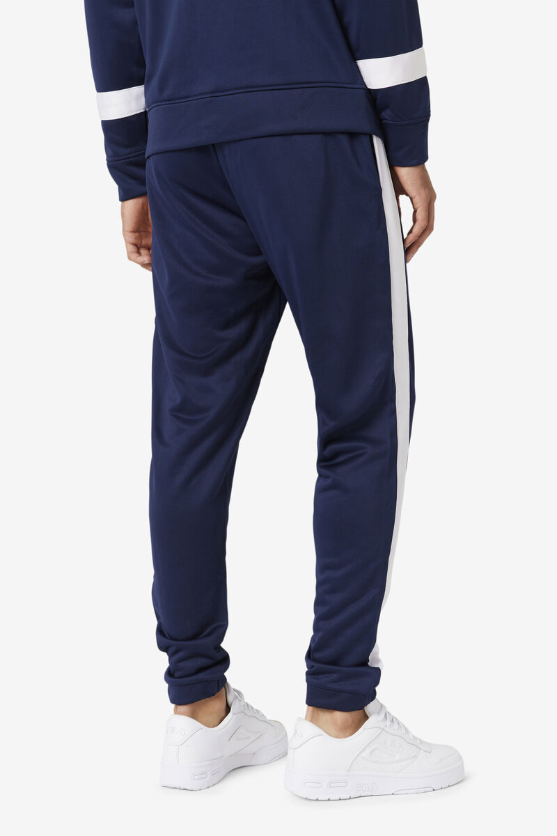 Navy / White Men's Fila Renzo Pant Pants | KZ45DF9h8La