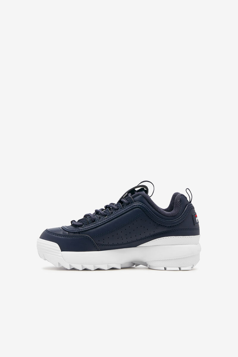 Navy / White / Red Kids' Fila Little Disruptor 2 Platform Shoes | uyaqa2hh3wr