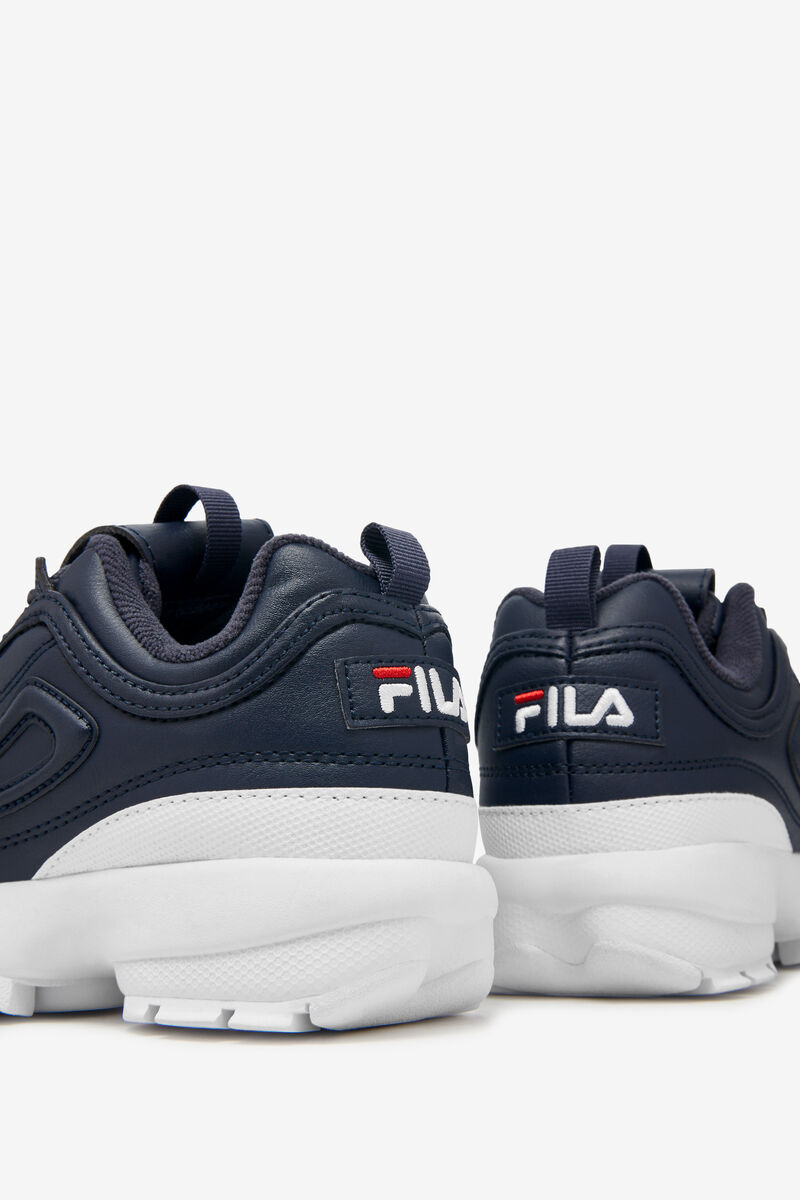 Navy / White / Red Kids' Fila Little Disruptor 2 Platform Shoes | uyaqa2hh3wr