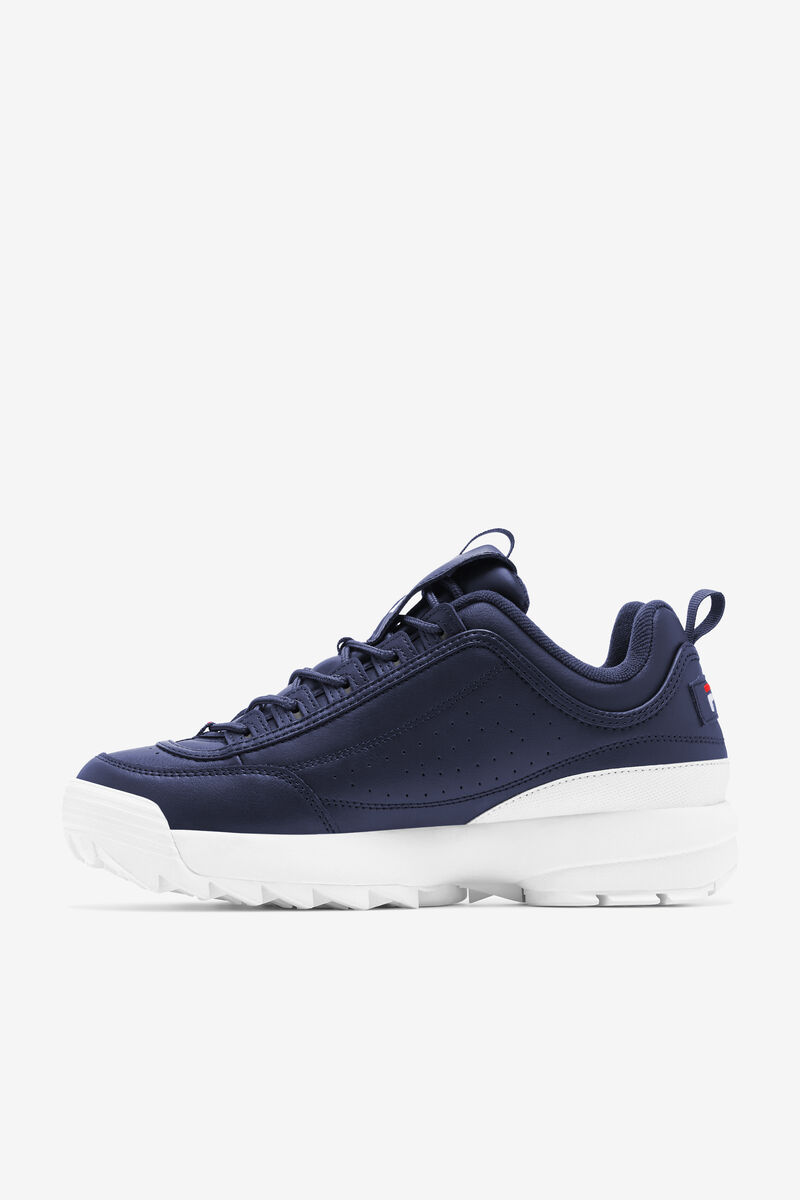 Navy / White / Red Men's Fila Disruptor 2 Premium Platform Shoes | pUXLq8kFKww