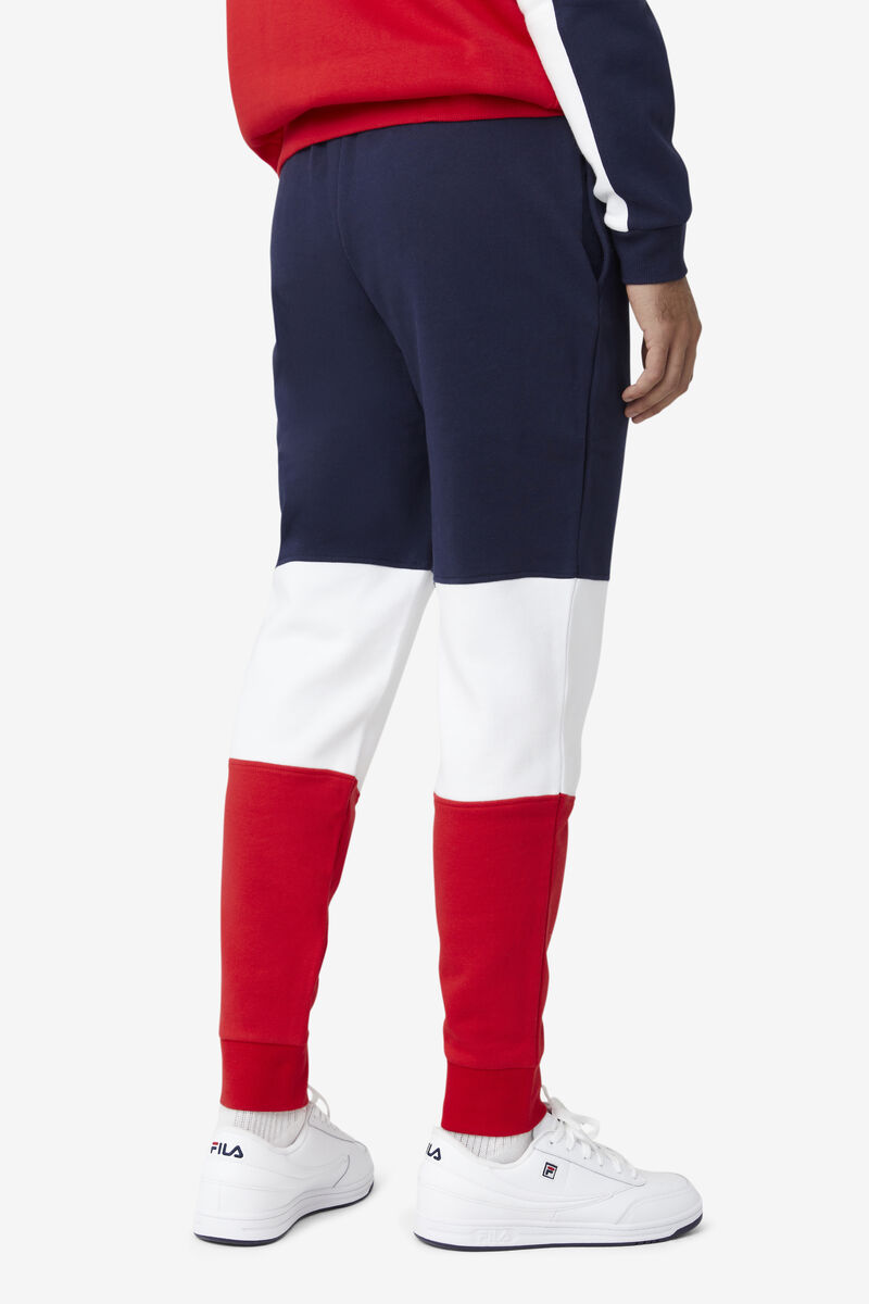 Navy / White / Red Men's Fila France Pant Pants | aIxqQxhlBLa