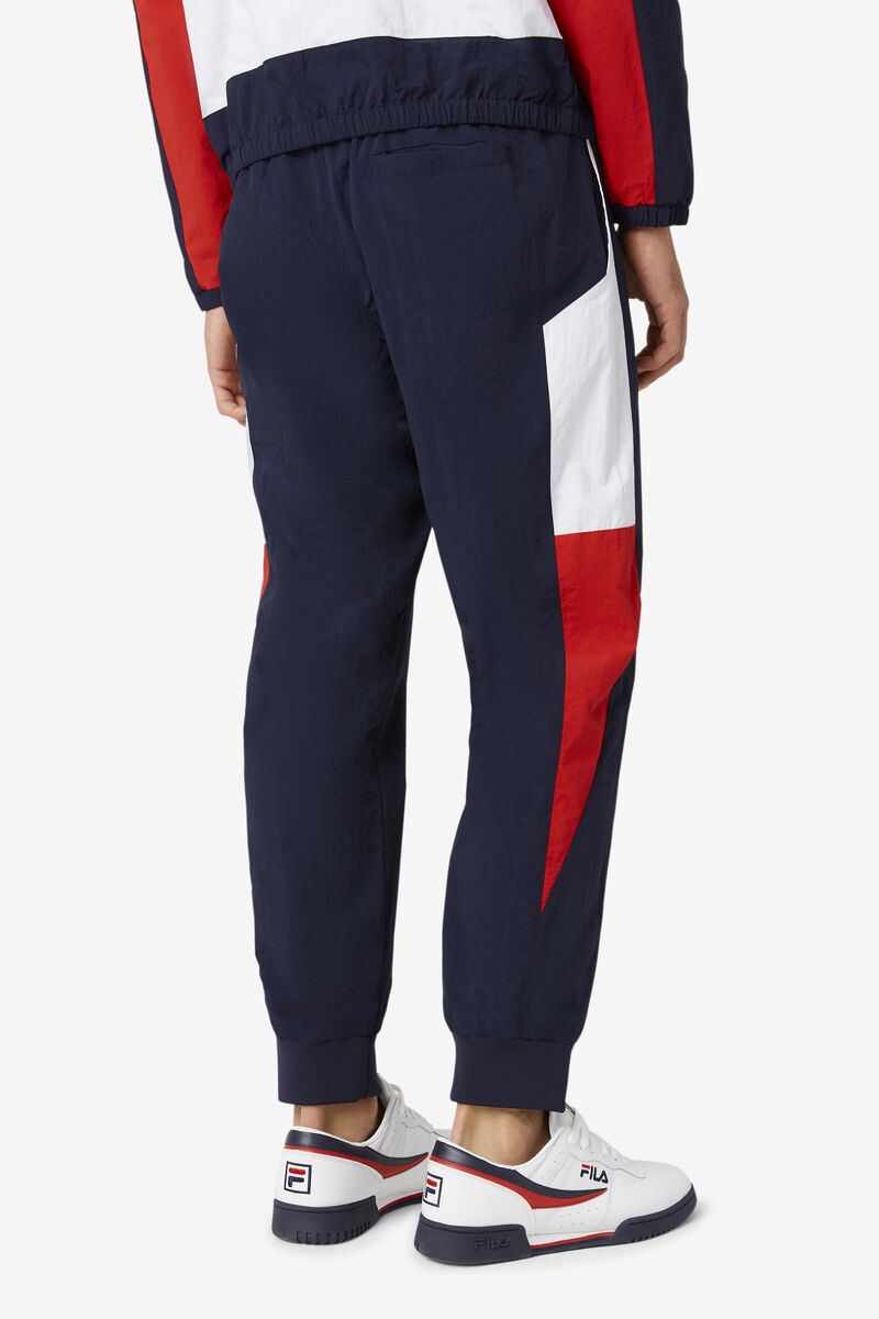 Navy / White / Red Men's Fila Klio Windpant Pants | qYbIgg3sHSH