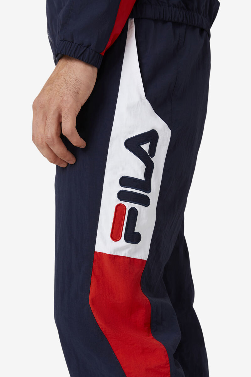 Navy / White / Red Men's Fila Klio Windpant Pants | qYbIgg3sHSH