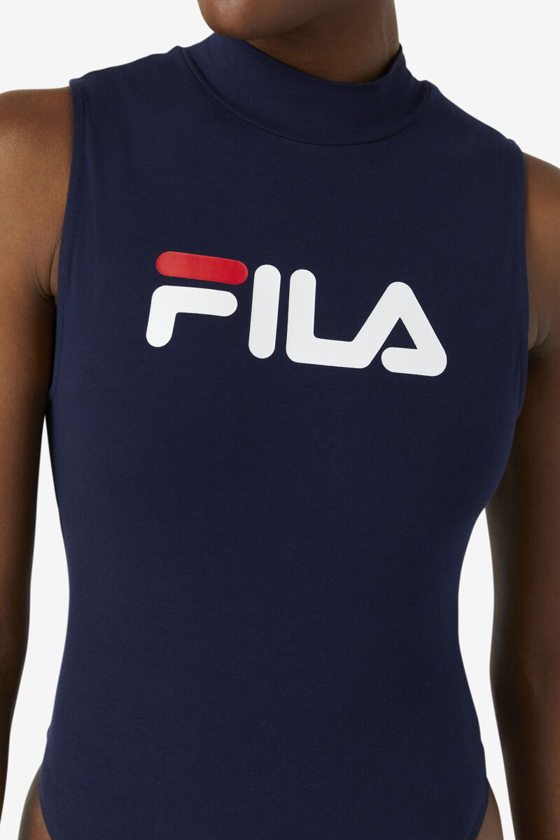 Navy / White / Red Women's Fila Donata Bodysuit Bodysuits | kB8gkvhLGWr