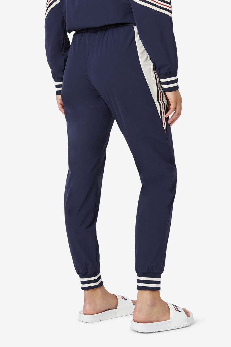 Navy / White Women's Fila Tutti Track Pants Jackets | zxL92ra6aN7