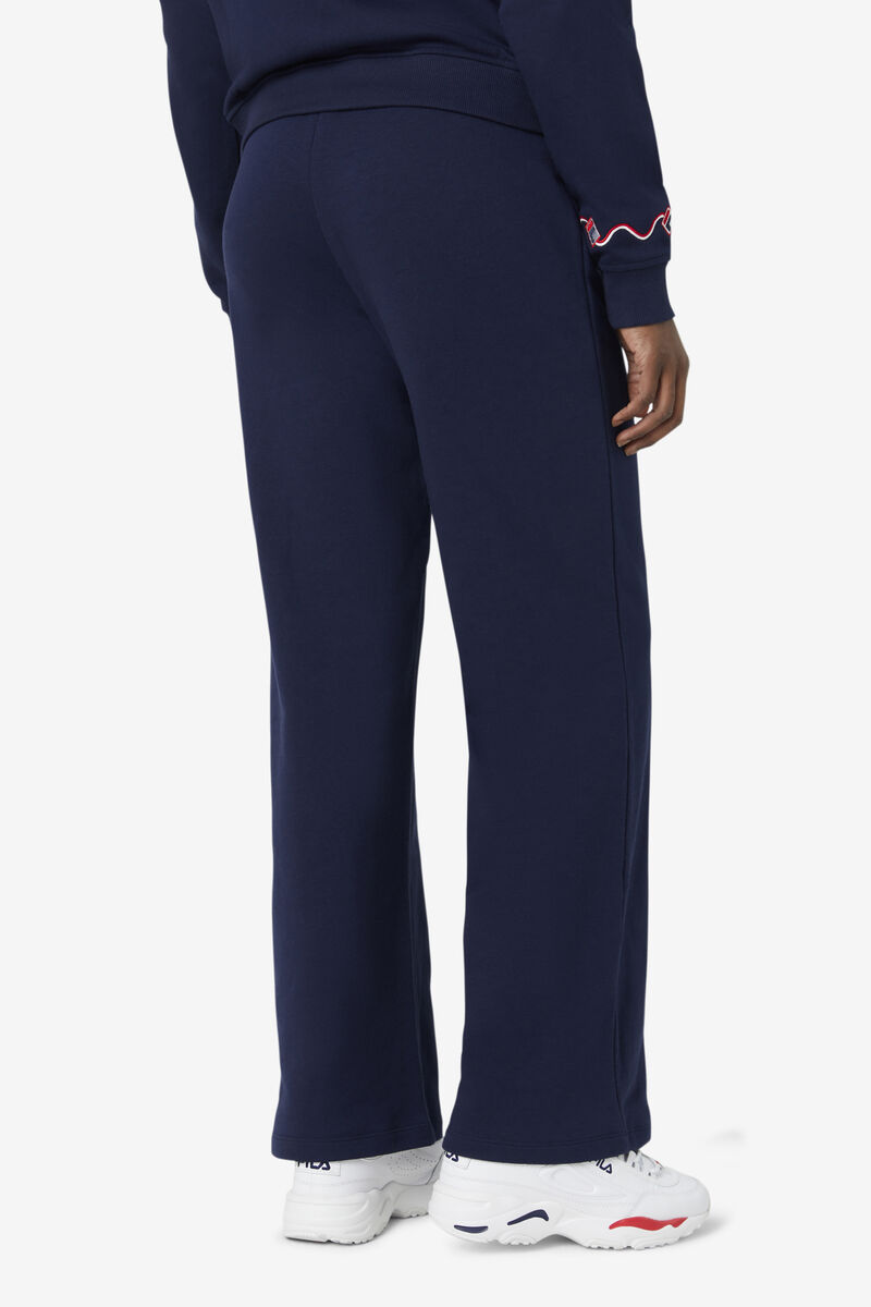 Navy Women's Fila Agnesina Pant Pants | XaXiDZSKcXN