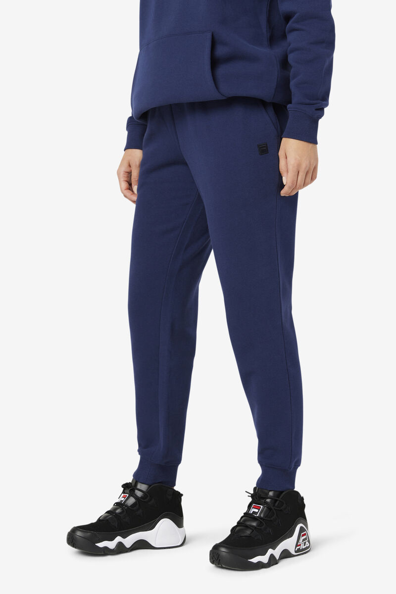 Navy Women's Fila Avah Jogger Pants | riVAkrxCS9v