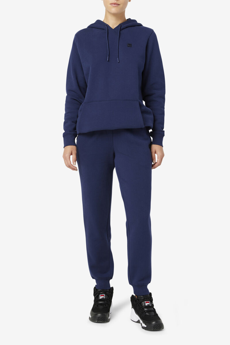 Navy Women's Fila Avah Jogger Pants | riVAkrxCS9v