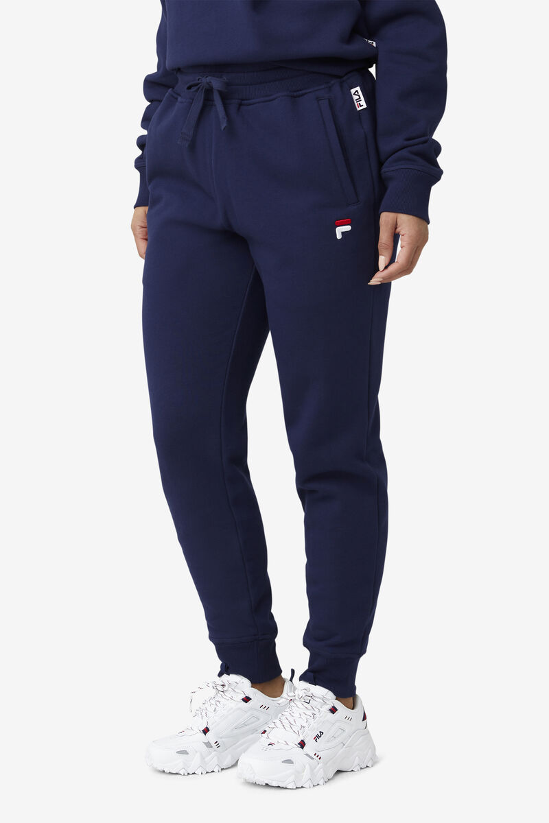 Navy Women's Fila Chardon Jogger Pants | 7qKxprKtaZN