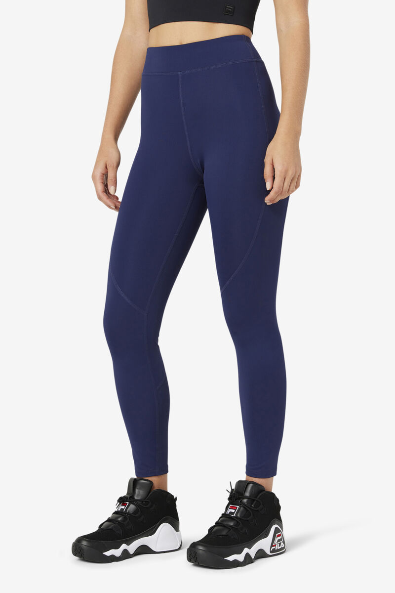 Navy Women's Fila Emerie Legging Leggings | DA72ClRCkAg