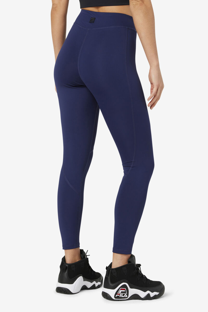 Navy Women's Fila Emerie Legging Leggings | DA72ClRCkAg