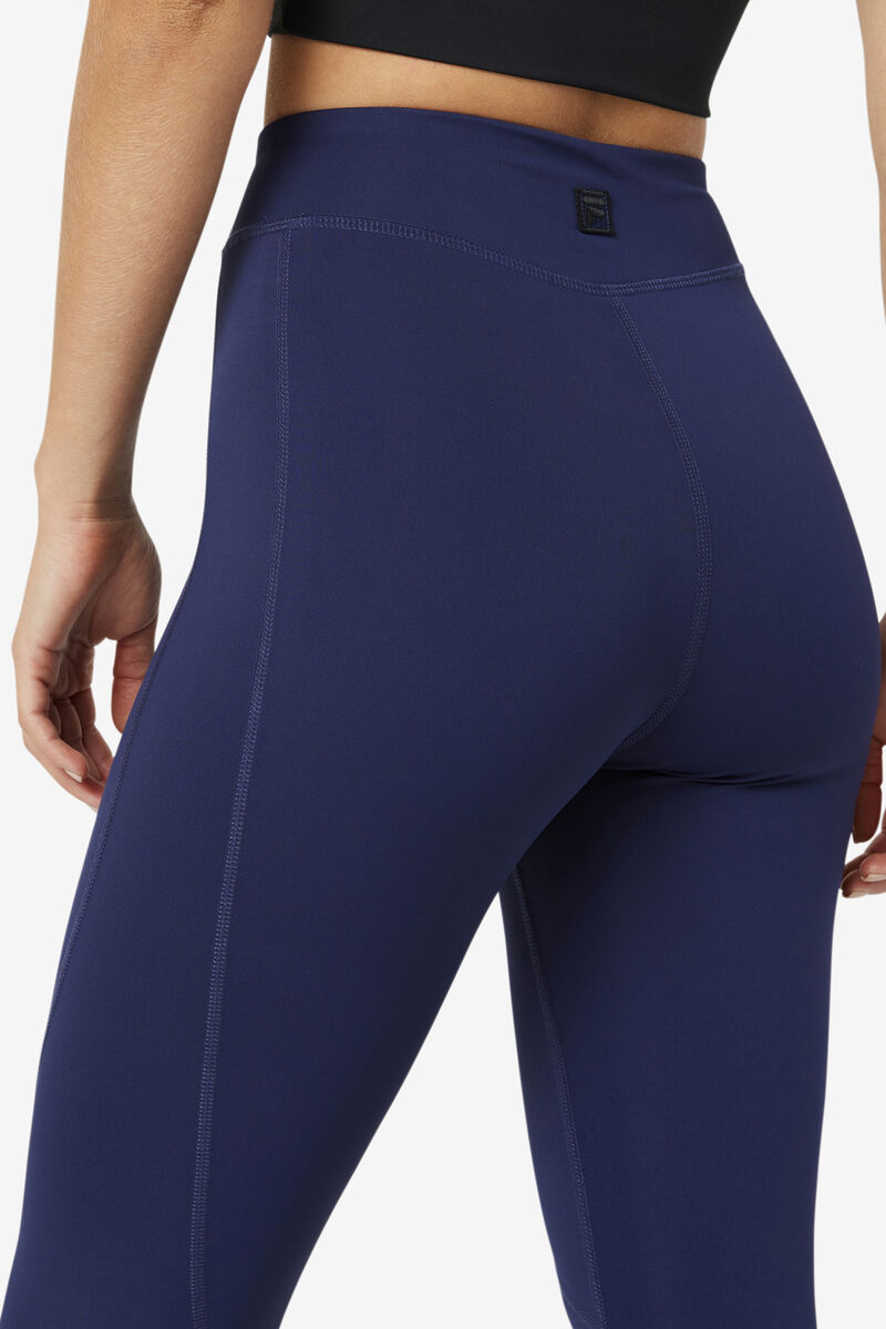 Navy Women's Fila Emerie Legging Leggings | DA72ClRCkAg