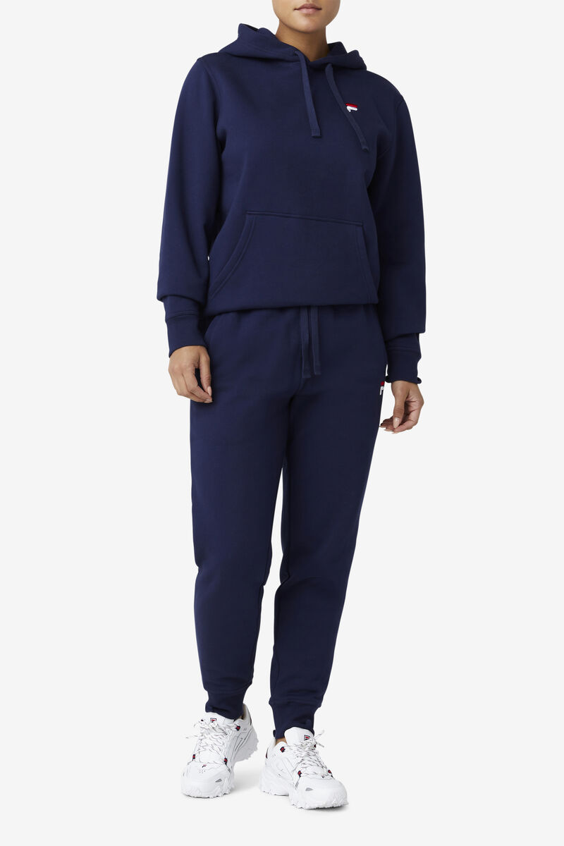 Navy Women's Fila Godfrey Hoodie Hoodies | Kz4OTJhDyjV